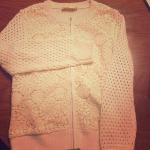 Tory Burch cream Cardigan.